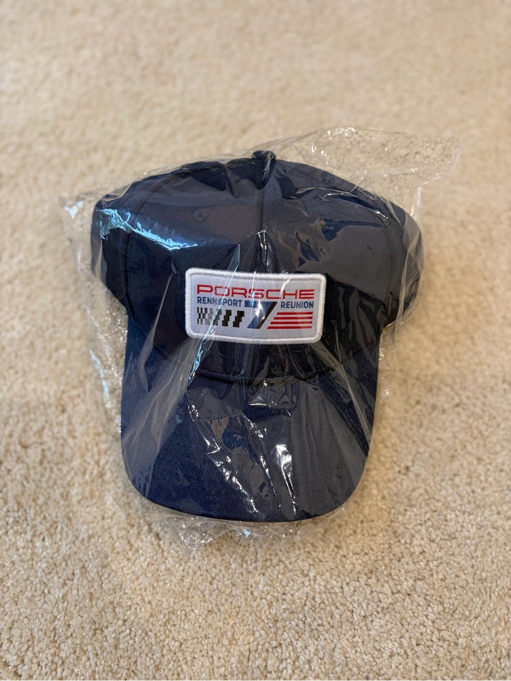 Porsche Design Navy Blue Kids Cap with Rennsport Patch